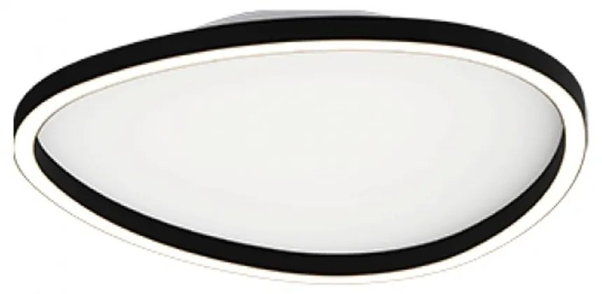 Φωτιστικό Οροφής - Πλαφονιέρα 23205 40x6cm Led 29W 3000K Dimmable Triac Black