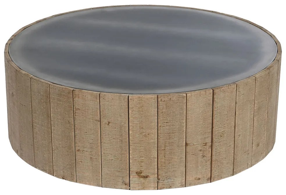 Τραπεζάκι Καφέ Home ESPRIT Έλατο Ξύλο MDF 90 x 90 x 30 cm