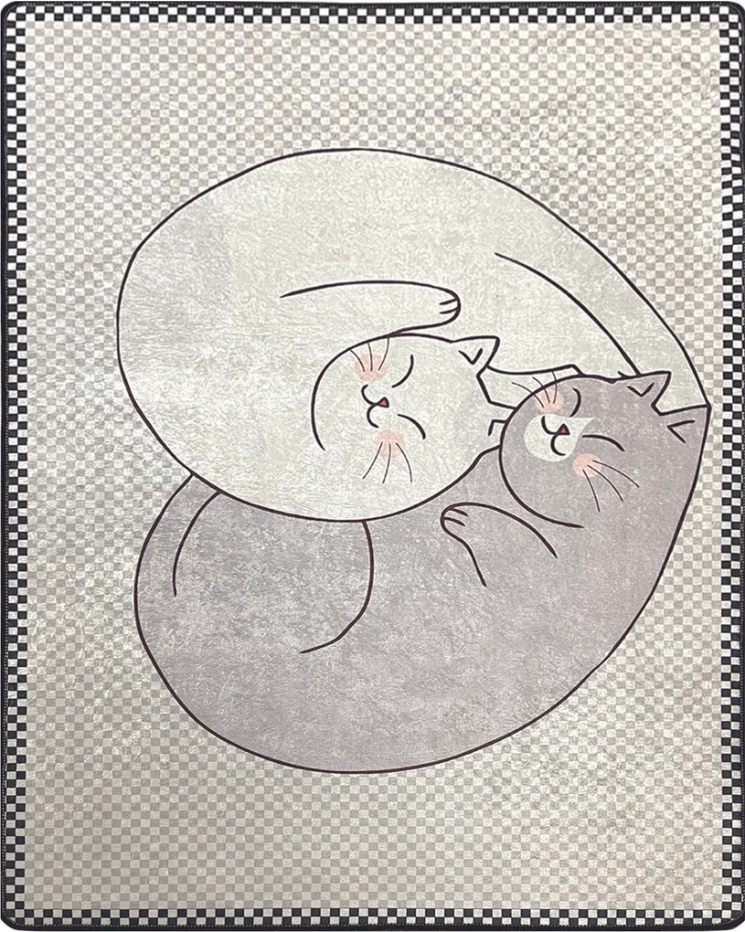 Hall Carpet (80 x 100) Katt Multicolor