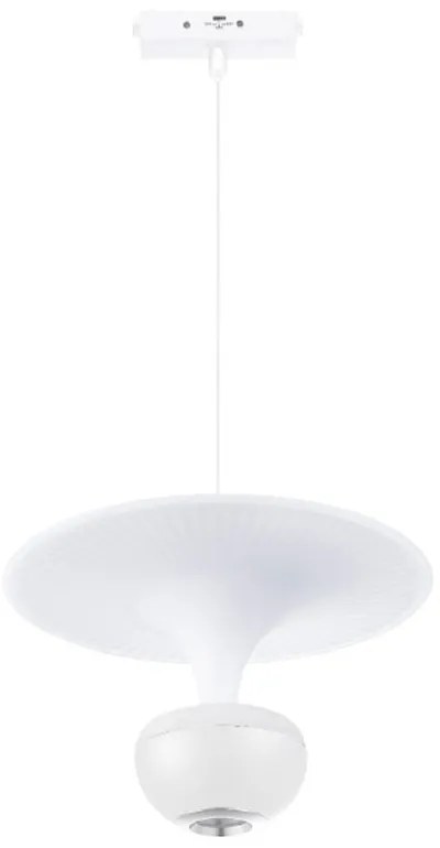 Κρεμαστό Φωτιστικό TMU0240 Led 5W 3CCT 400Lm Για Ultra-Thin Μαγνητική Ράγα 23x20cm White Inlight