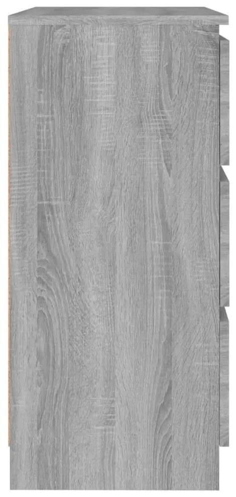 Συρταριέρα Γκρι Sonoma 60 x 35 x 76 εκ. από Επεξεργασμένο Ξύλο - Γκρι