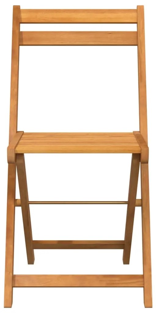 vidaXL Καρέκλες Bistro Πτυσσόμενες 4 τεμ. Μασίφ Ξύλο Ακακίας