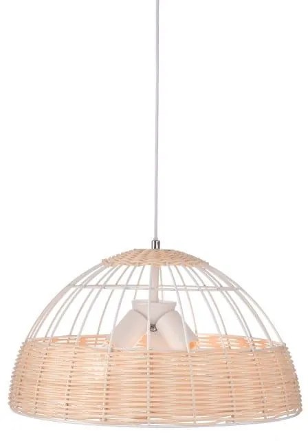 Φωτιστικό Οροφής GN20P346WH 3ΧΕ27 D46XH120 White Aca Decor Rattan, Metal