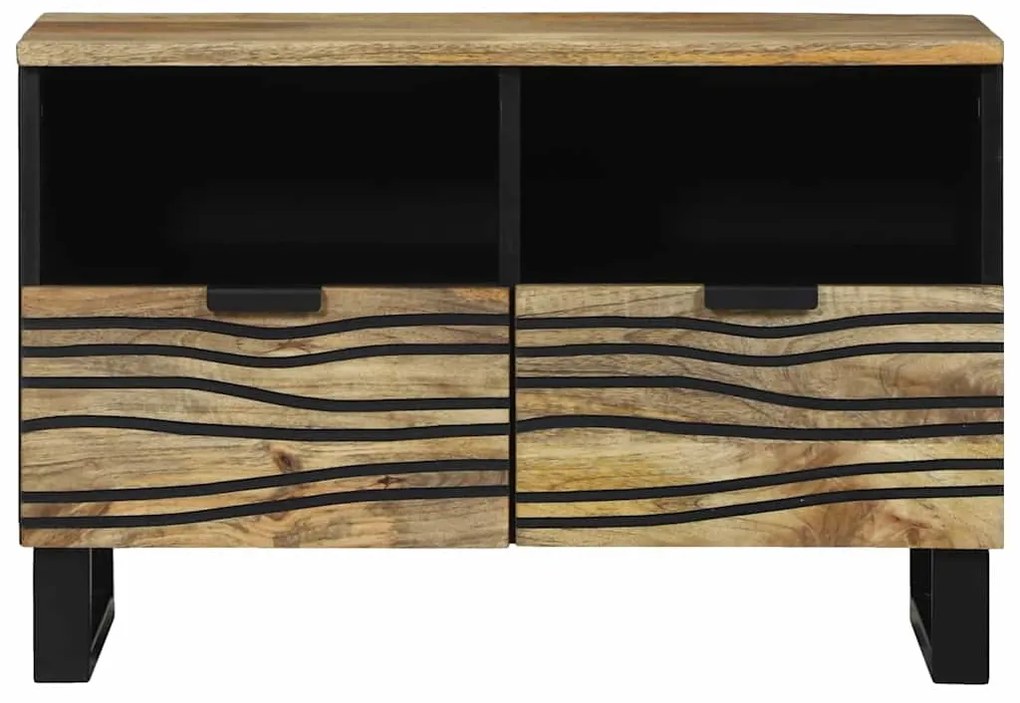 vidaXL Ντουλάπι TV με συρτάρι Καφέ 70 x 33 x 46 εκ Μασίφ ξύλο μάνγκο