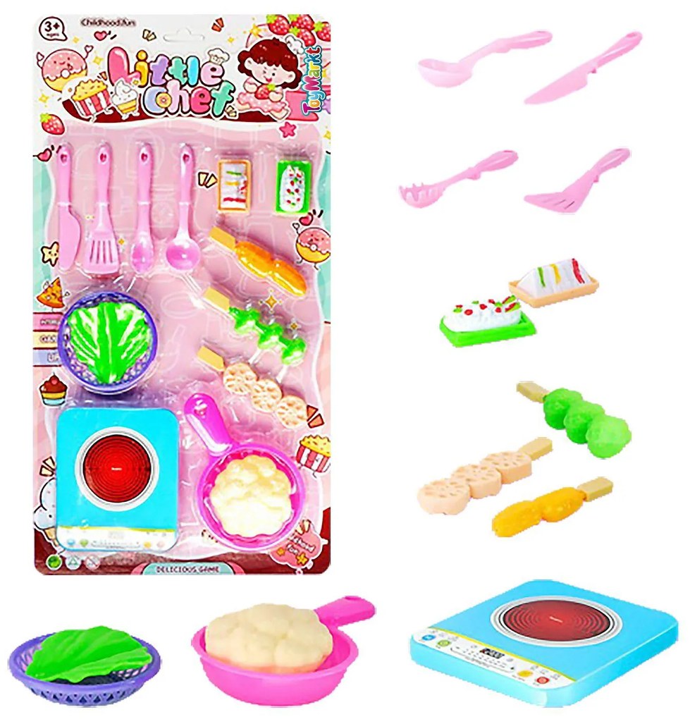 Κουζινικά καρτέλα little chef 16 τεμ 23x43cm ToyMarkt 971249 77-1229