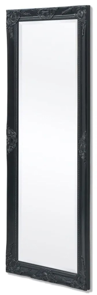 vidaXL Καθρέφτης Τοίχου με Μπαρόκ Στιλ Μαύρος 140 x 50 εκ.