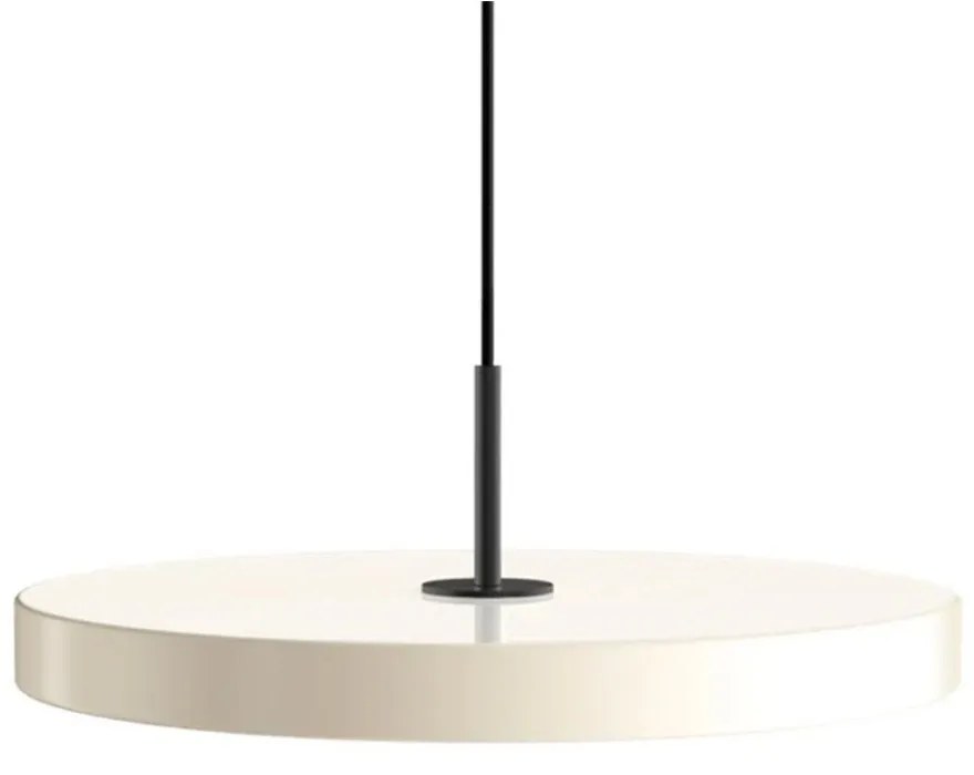Φωτιστικό Οροφής Asteria Plus Medium Black 2560C4173 Φ43x14cm Led 1600lm 28W 2400-3000k Pearl White Umage