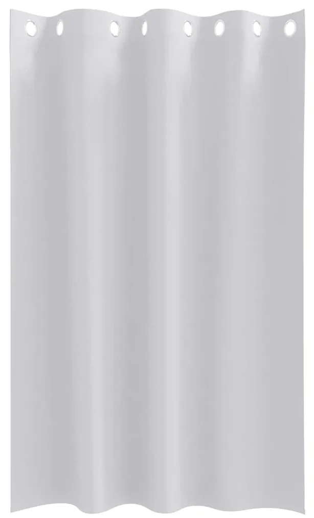 vidaXL Κουρτίνες Μαύρης Ύφανσης με Δαχτυλίδια 2 pcs Απαλό γκρι