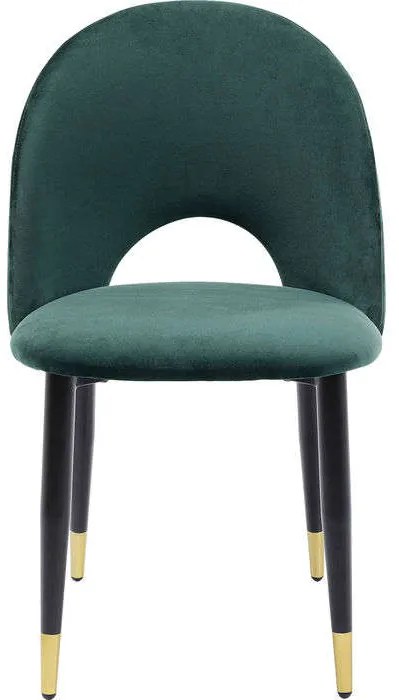 Καρέκλα Iris Velvet Πράσινη 49x54x84εκ - Πράσινο