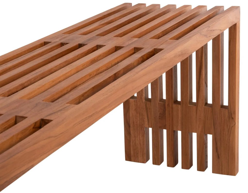 Παγκάκι NYA C9829 απο Μασίφ Ξύλο TEAK σε Φυσικό 139,5x34,5x48,5Υεκ. 139.5x34.5x48.5 εκ.