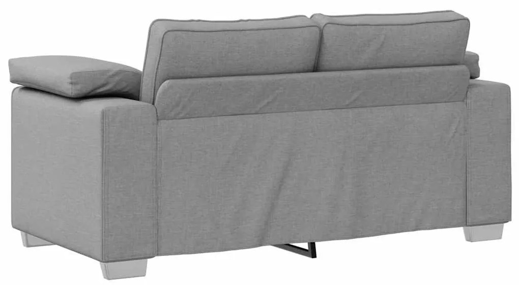 vidaXL Καναπές με μαξιλάρι Σκούρο γκρι 160 x 77 x 82 εκ ύφασμα