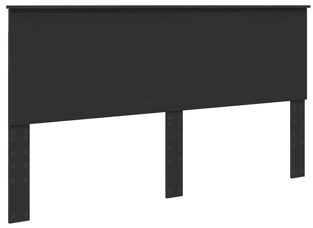 vidaXL Κεφαλάρι με κεφαλάρι Μαύρη Οξυά 180 cm Επεξεργασμένο ξύλο