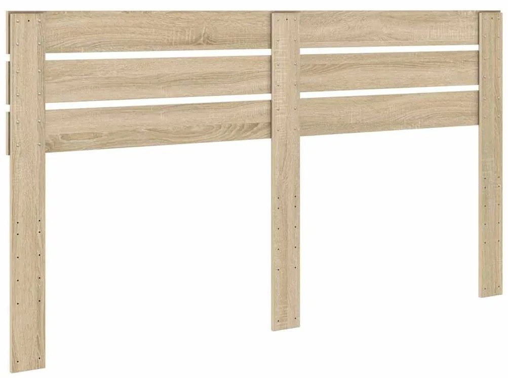 vidaXL Κεφαλάρι με κεφαλάρι Δρύς Sonoma 200 cm Επεξεργασμένο ξύλο