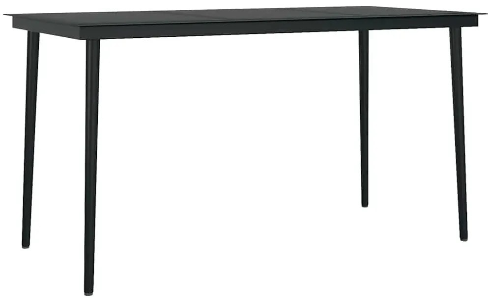 vidaXL Σετ Τραπεζαρίας Κήπου 5 τεμ. Γκρι Συνθ.Ρατάν/Γυαλί με Μαξιλάρια