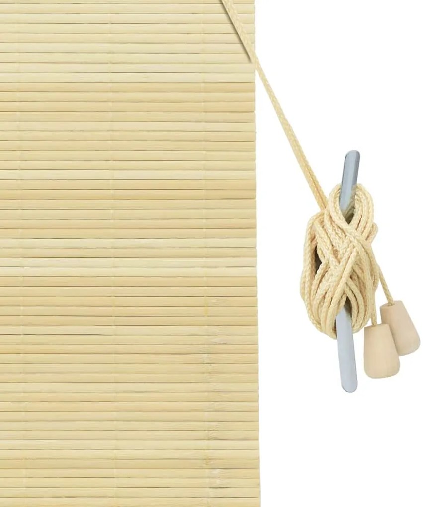 vidaXL Ρολά και Σκίες Παραθύρων Φυσικό 150 x 160 cm Μπαμπού