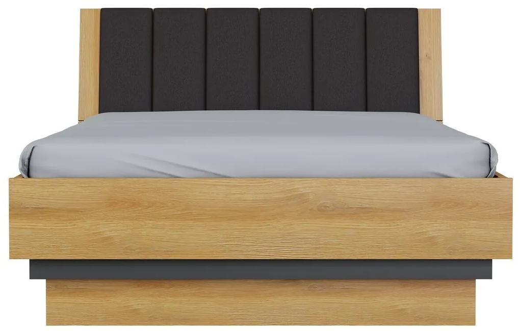 Κρεβάτι Orlando S116, Διπλό, Ανοιχτό καφέ, 140x200, Πλαστικοποιημένη μοριοσανίδα, 150x220x100cm, 81 kg | Epipla1.gr