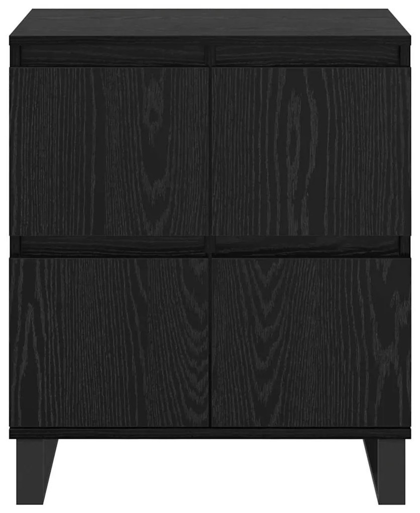 vidaXL Πλαϊνό γραφείο Μαύρη Οξυά 60 x 35 x 70 cm