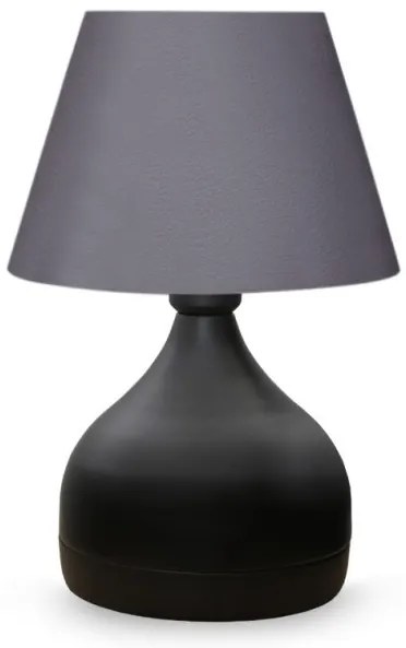 Επιτραπέζιο Φωτιστικό Hubert Ύφασμα-μέταλλο 22x14x32εκ Megapap-GP029-0014,1-Γκρι GP029-0014,1