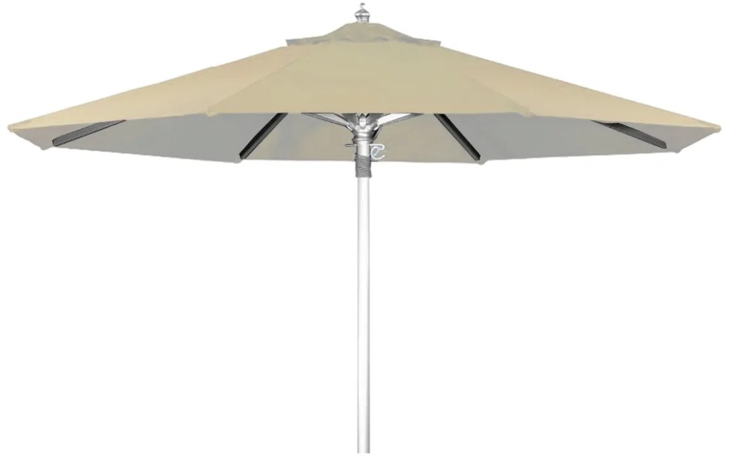 Metaxakis   Fiji Umbrella R250/8 ALU. Polyester Ecru*  metax-01-00-0051 διάστ.250.0000 x 250.0000 x 0.0000