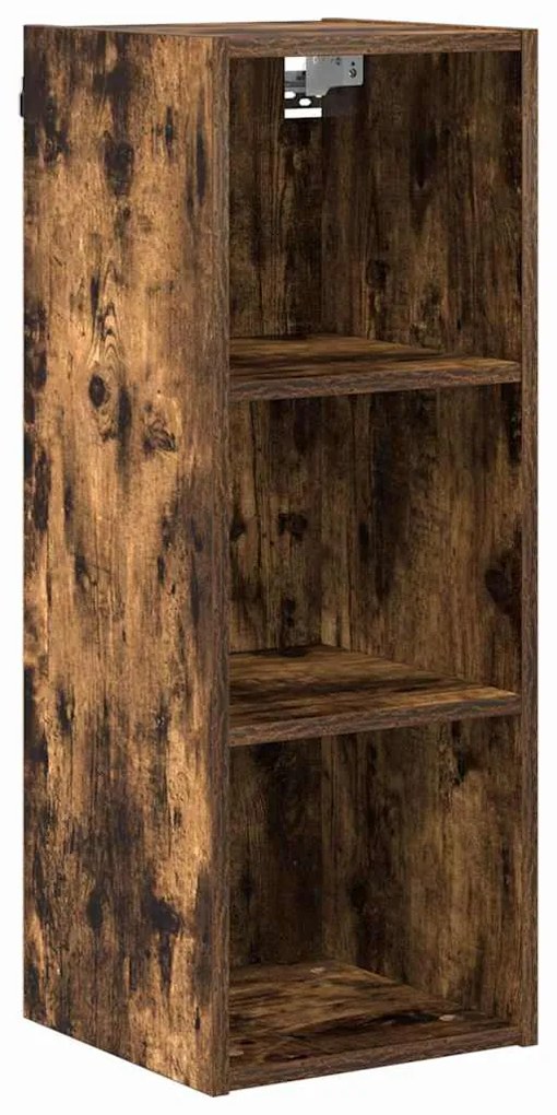 vidaXL Κρεμαστό ντουλάπι Καπνιστό Δρύς 30 x 29,5 x 80 εκ.