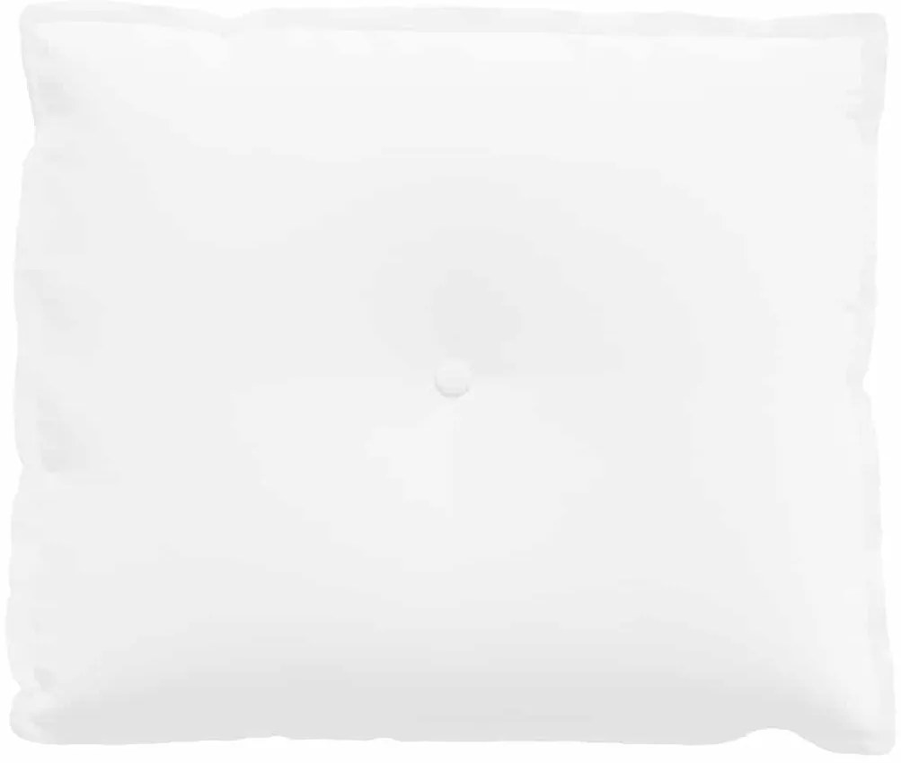 vidaXL Μαξιλάρι Πλάτης Λευκό 60 x 19 x 50 εκ ύφασμα