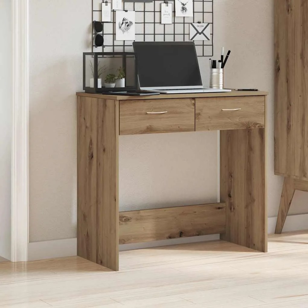 vidaXL Γραφείο Χρώμα Αρτισιανή Δρυς 80 x 40 x 75 εκ. από Επεξ. Ξύλο