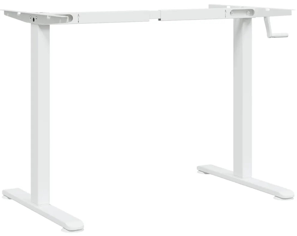 vidaXL Σκελετός Όρθιου Γραφείου Λευκός (94-135)x60x(70-114) εκ. Ατσάλι