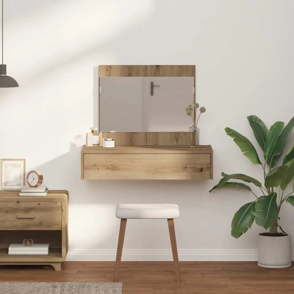 vidaXL Τραπέζι περιποίησης Καφέ 83 x 40 x 70 εκ Επεξεργασμένο ξύλο