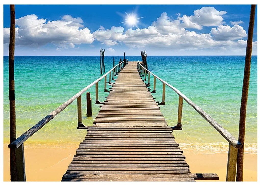 Φωτοταπετσαρία - Beach, sun, bridge 400x280