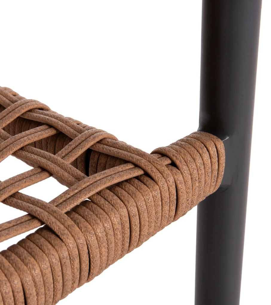 Καρέκλα - Πολυθρόνα KERLY C6050.10 Αλουμινίου Σκούρο Γκρί - Συνθετικό Rattan Μπέζ 54x58,5x76Υ εκ. 54x58.5x76 εκ.