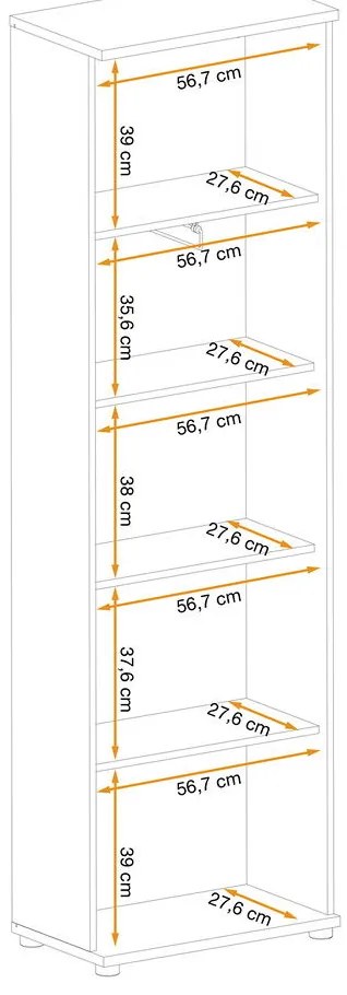 Swap XIX Σύνθεση Καφέ δρυς 280x180x40