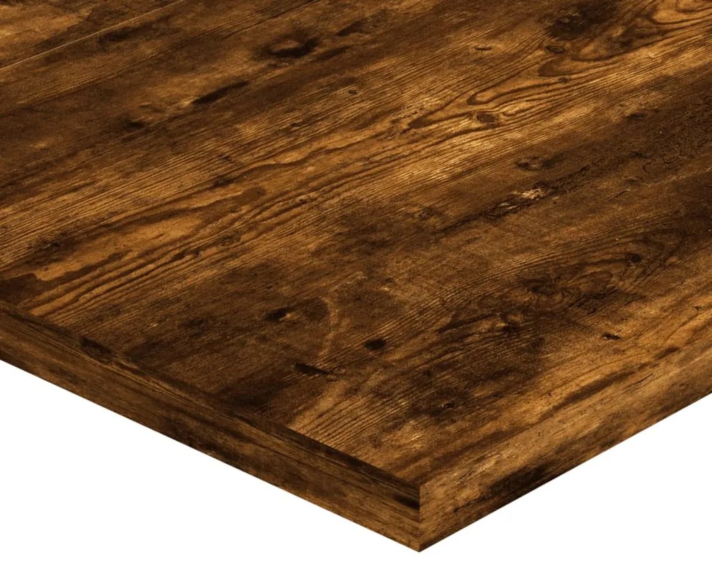 vidaXL Ράφια Τοίχου 4 τεμ. Καπνιστή Δρυς 60x40x1,5 εκ. Επεξεργ. Ξύλο