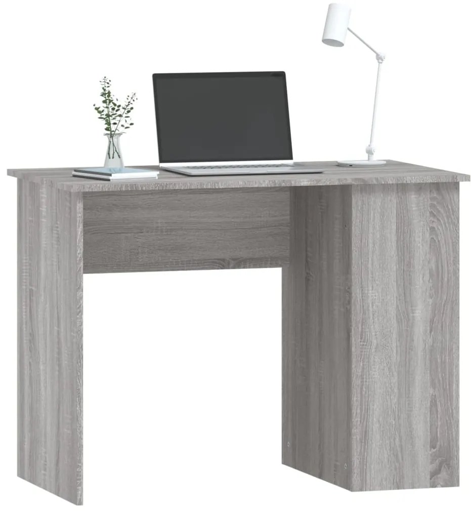 vidaXL Γραφείο Γκρι Sonoma 100x55x75 εκ. από Επεξεργασμένο Ξύλο