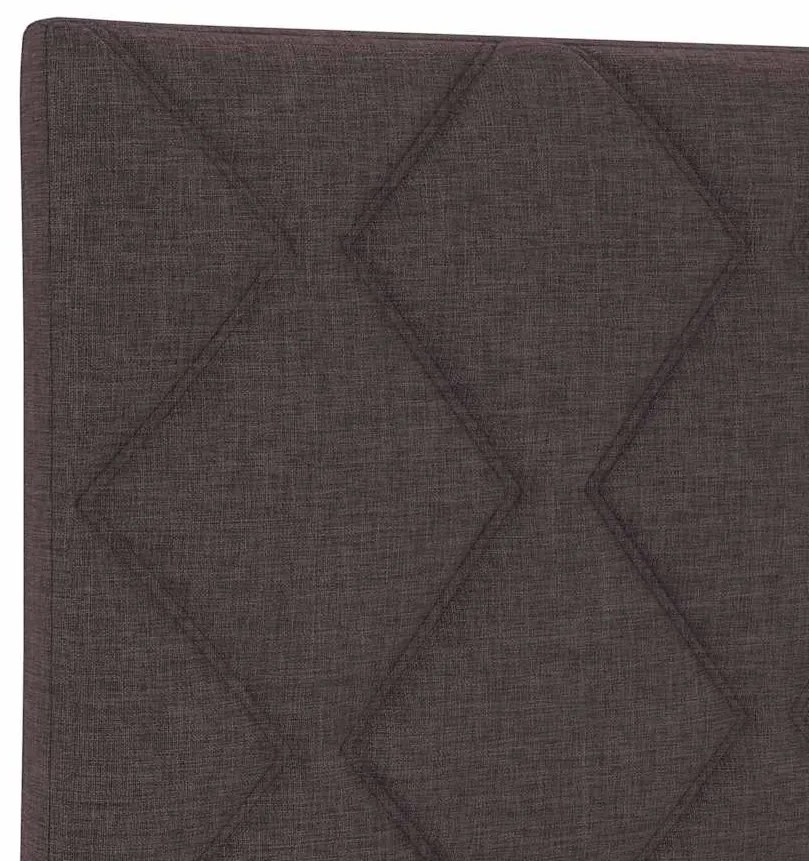 vidaXL Υφασμάτινο Κεφαλάρι Geometric Σκούρο Καφέ 100 cm ύφασμα