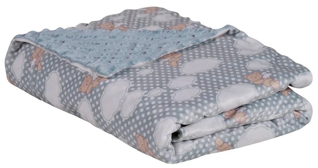 DAS BABY ΚΟΥΒΕΡΤΑ FLEECE 75X100 RELAX 4903 BLUE