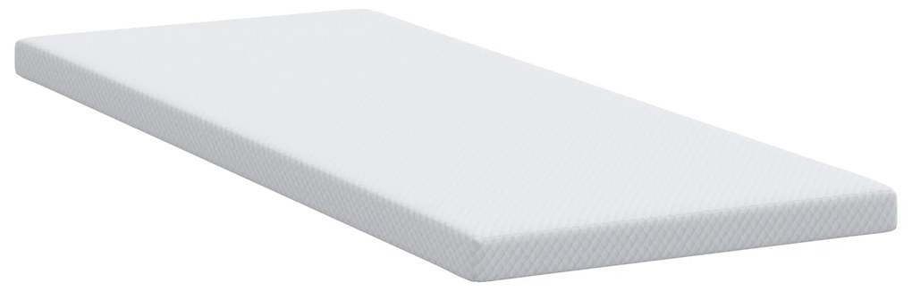 vidaXL Στρώματα Λευκό 80 x 200 cm 100% ύφασμα πολυεστέρα με τζακάρ