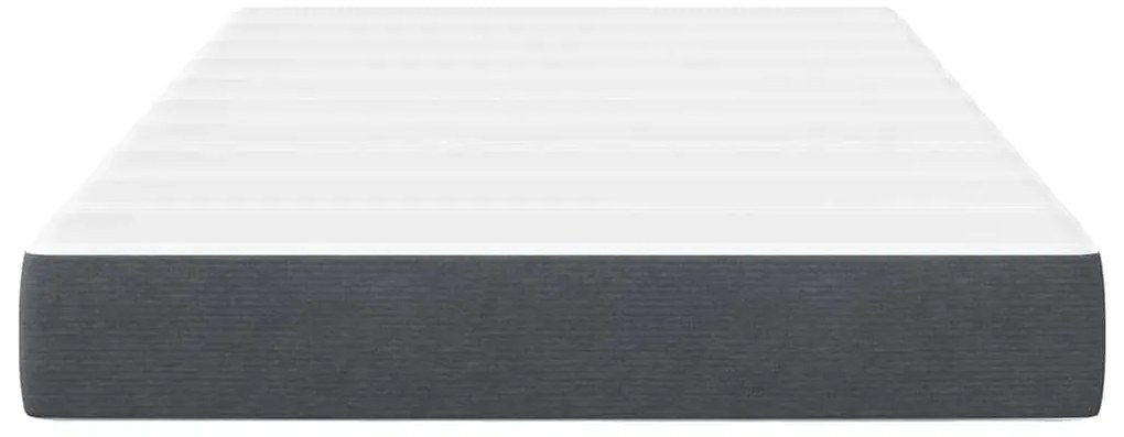 vidaXL Στρώμα Κρεβατιού με στρώμα Γκρι 120 x 200 cm ύφασμα