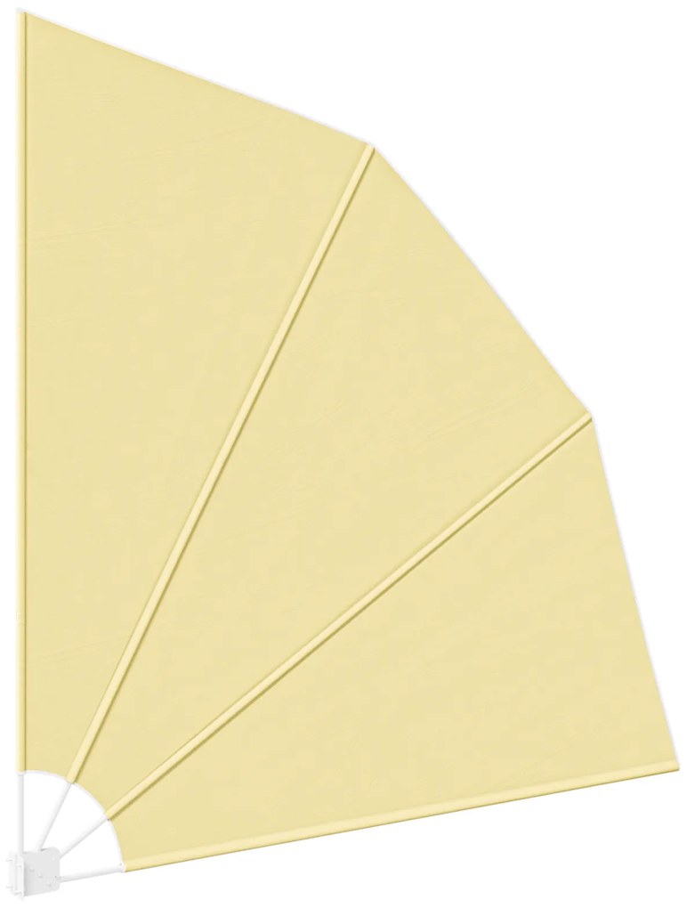 vidaXL Αδιάφανο σκίαστρο μπαλκονιού Άμμος 210 x 210 cm ύφασμα