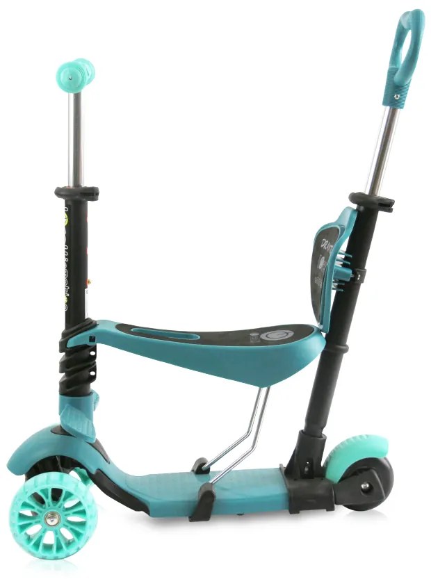 Παιδικό πατίνι Draxter Plus Scooter με κάθισμα και χειρολαβή γονέα Mint 10390140020 Lorelli