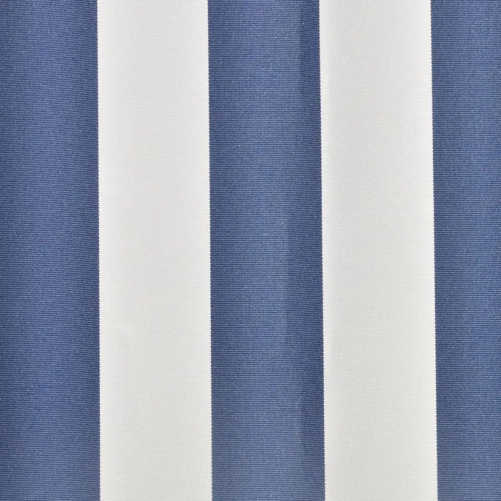 vidaXL Τεντόπανο Μπλε & Λευκό 3 x 2,5 μ. Καραβόπανο (Χωρίς Πλαίσιο)