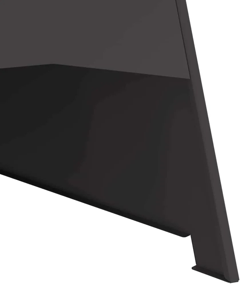 vidaXL Φωτιά Πυραμίδα Μαύρη 50x45x95 εκ. Χάλυβας