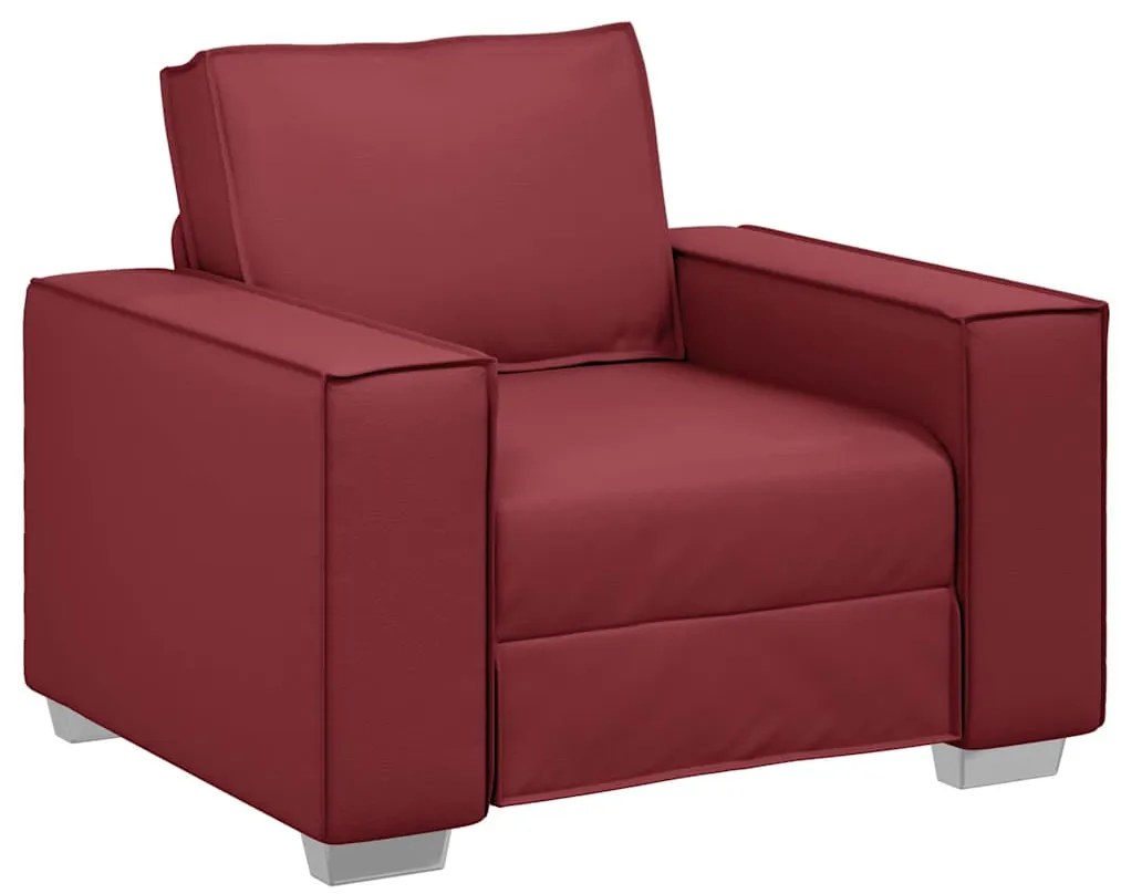 vidaXL Πολυθρόνα-καναπές Μπορντό 99 x 78 x 84 εκ. Δερματίνη