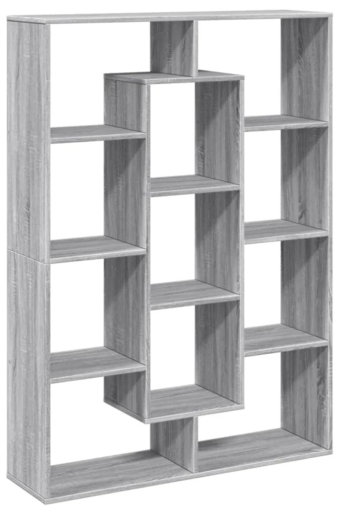 vidaXL Βιβλιοθήκη Γκρι Sonoma 102x29x143 εκ. από Επεξεργασμένο Ξύλο