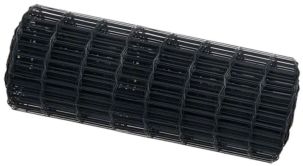 vidaXL Φράχτης Εuro Γκρι 0,4 x 10 μ Σίδηρος με επικάλυψη PVC