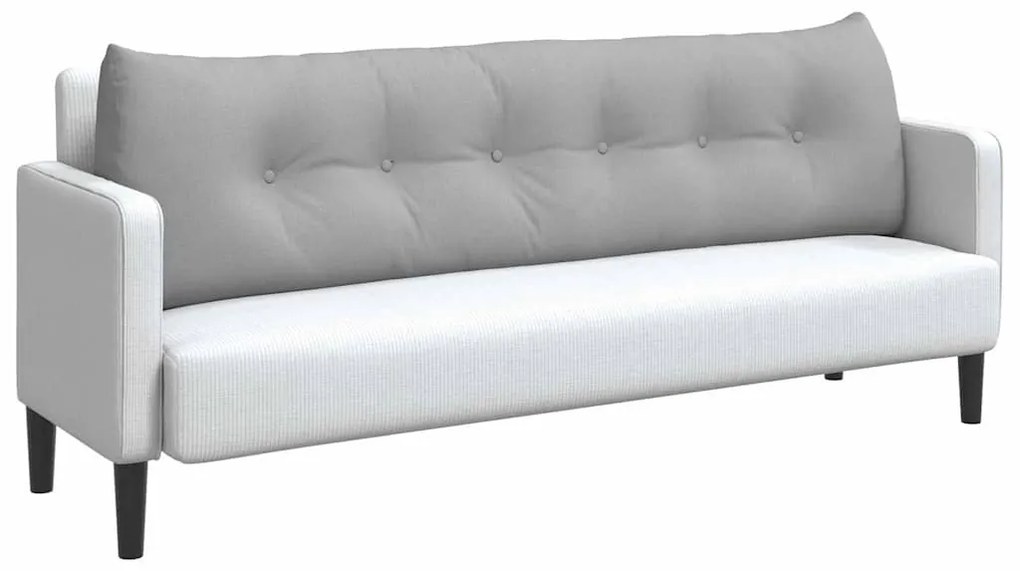 vidaXL Μαξιλάρι Πλάτης Σκίουρος Γκρί 180 x 24 x 50 εκ ύφασμα