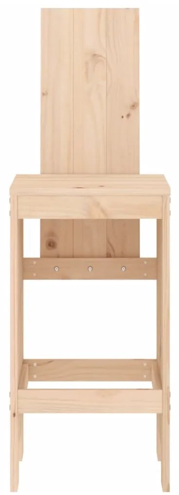 vidaXL Σκαμπό Μπαρ 2 Τεμ. 40 x 42 x 120 εκ. από Μασίφ Ξύλο Πεύκου