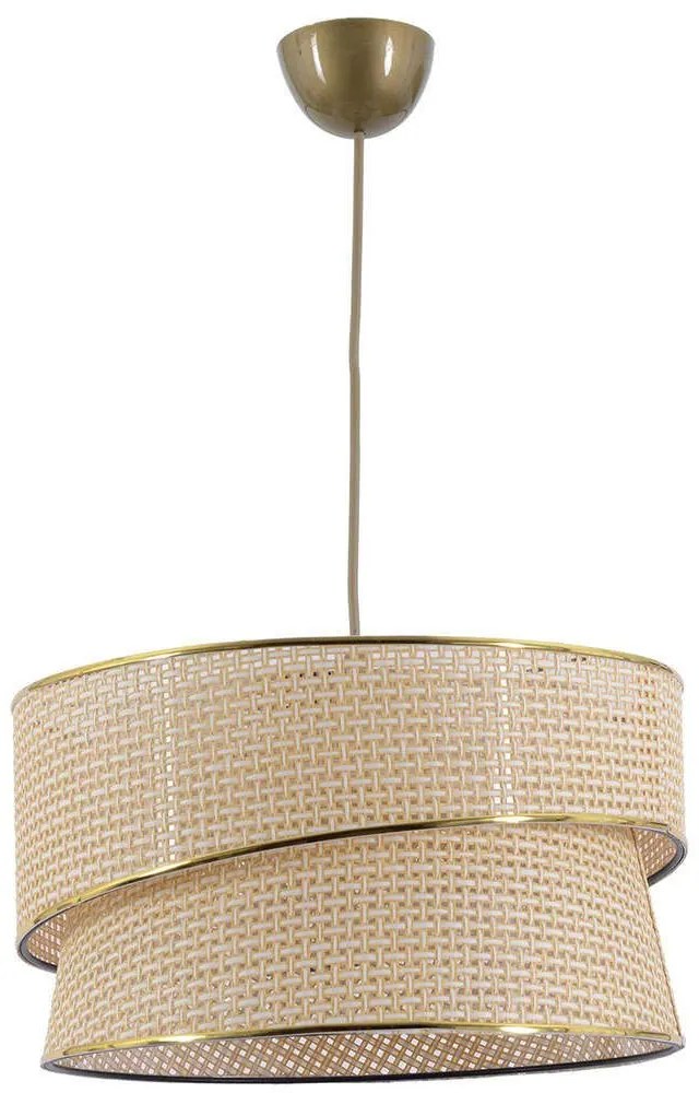 Φωτιστικό Οροφής Coral 390FLH2262 30x30x70cm E27 40W Beige-Gold Opviq