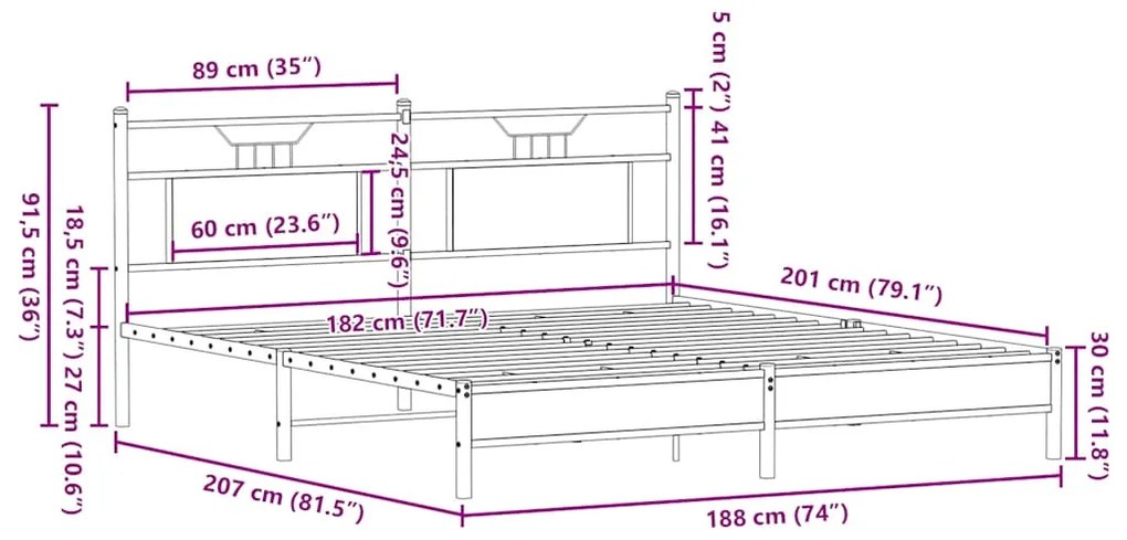 ΣΚΕΛΕΤΟΣ ΚΡΕΒ. ΧΩΡΙΣ ΣΤΡΩΜΑ ΚΑΠΝΙΣΤΗ ΔΡΥΣ 183X203ΕΚ. ΕΠΕΞ. ΞΥΛΟ 4106894