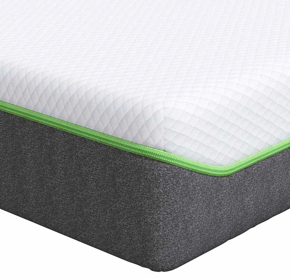 vidaXL Στρώμα Λευκό και Γκρι 90 x 190 cm Τσέπες ελατηρίων