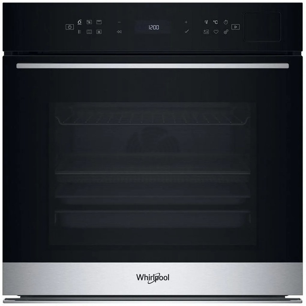 Whirlpool WOI7A8PT1SXA Φούρνος άνω Πάγκου 73lt Π59.5εκ. Πυρόλυση Inox